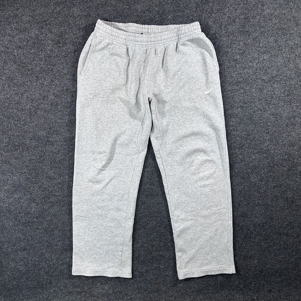 Nike Women's Large Gray Wide leg Baggy Sweatpants Athletic Workout